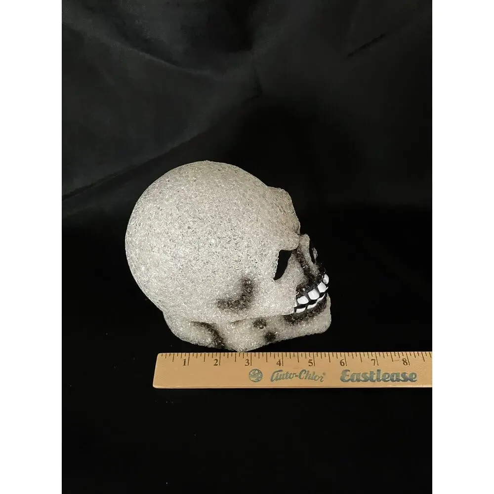 Popcorn Plastic Skull Halloween Decor Melted Plastic Skeleton Non Working